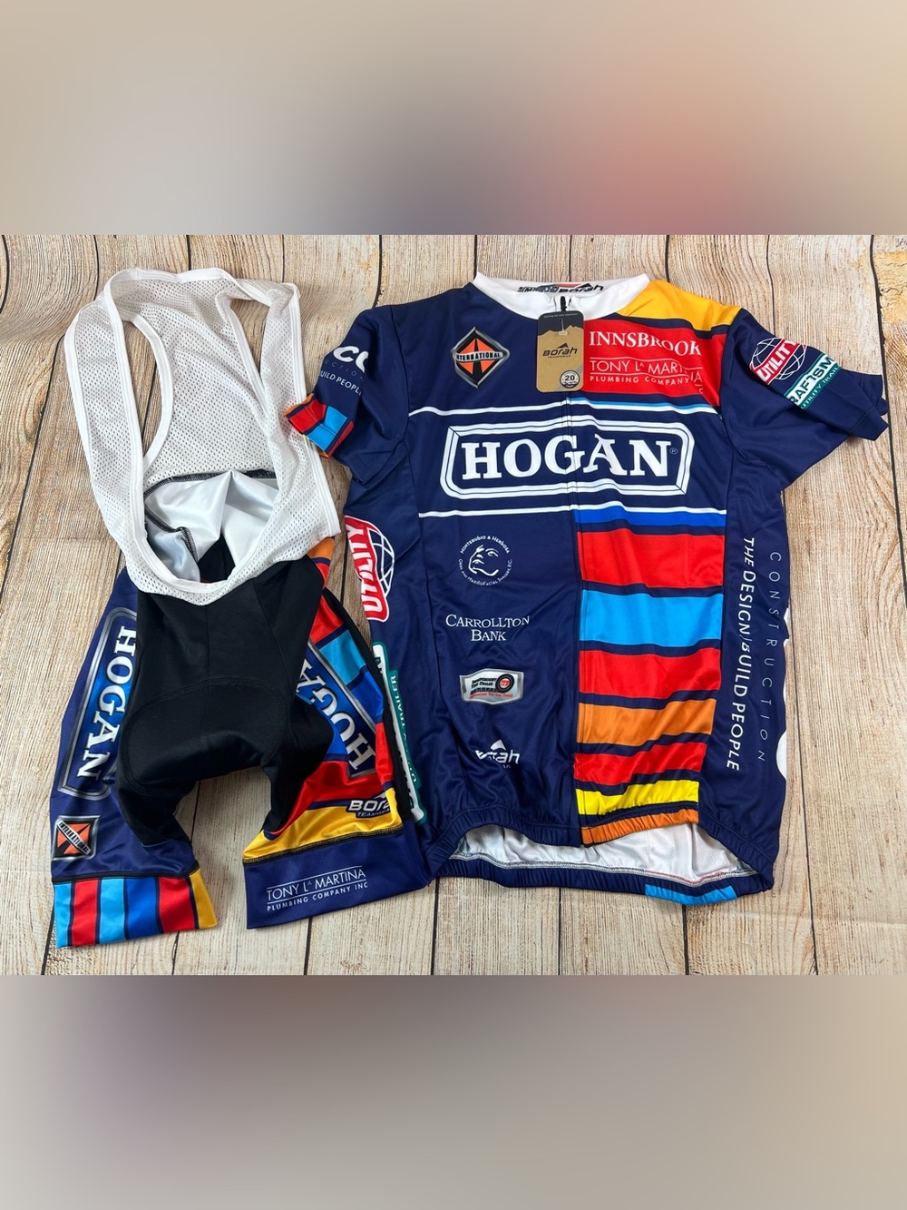 Mens Borah Cycling Suit & Jersey Shirt Size Medium